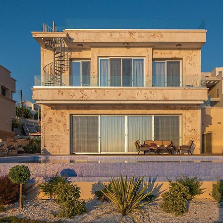 Paphos Olymp Luxury Villa D - Luxury Escape With Direct Beach Access And Unique Sunsets מראה חיצוני תמונה