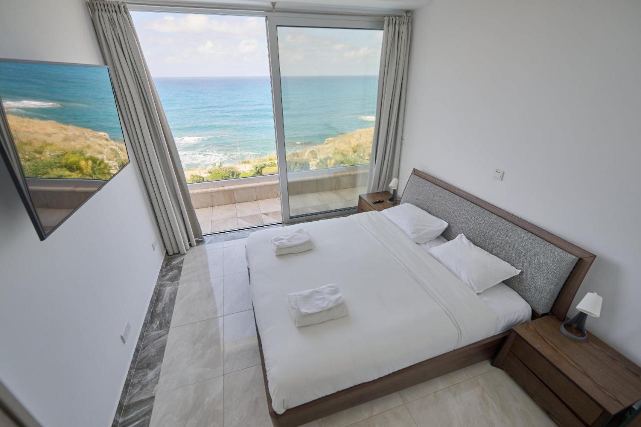 Paphos Olymp Luxury Villa D - Luxury Escape With Direct Beach Access And Unique Sunsets מראה חיצוני תמונה